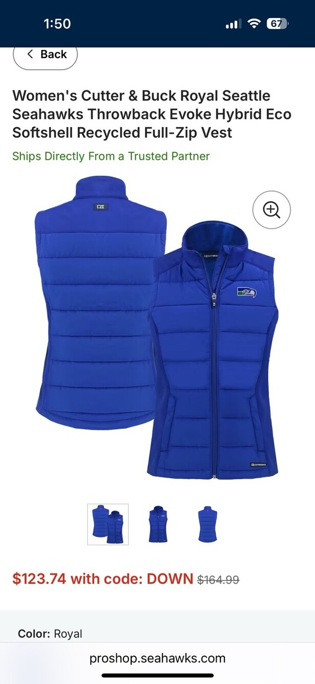 Cutter And Buck Seahawks Women’s Best